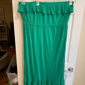 Old Navy Green Ruffle Dress